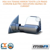 MSA 4X4 TOWING MIRROR FITS TOYOTA LC PRADO(CHROME ELECTRIC INDICATORS HEATED)9-C