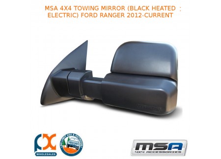 Msa 4x4 Towing Mirror (black Heated Electric) Fits Ford Ranger 2012-current