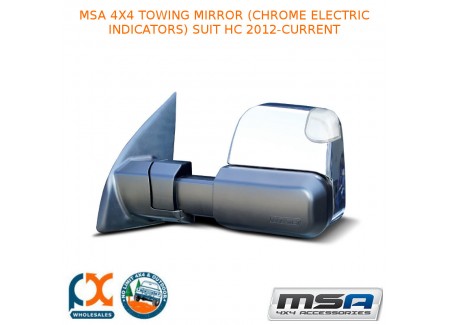 Msa 4x4 Towing Mirror (chrome Electric Indicators) Fits Hc 2012-current