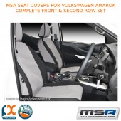 MSA SEAT COVERS FITS VOLKSWAGEN AMAROK COMPLETE FRONT & SECOND ROW SET