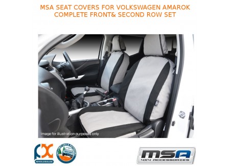 Msa Seat Covers Fits Volkswagen Amarok Complete Front&second Row Set-vwa072co-cp