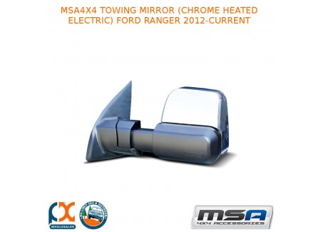 Msa 4x4 Towing Mirror (chrome Heated Electric) Fits Ford Ranger 2012-current