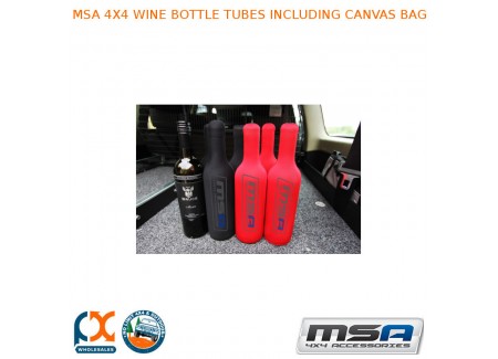 Msa 4x4 Wine Bottle Tubes Including Canvas Bag