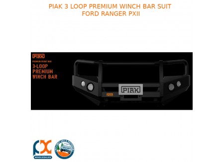 Piak 3 Loop Premium Winch Bar Fits Ford Ranger Pxii