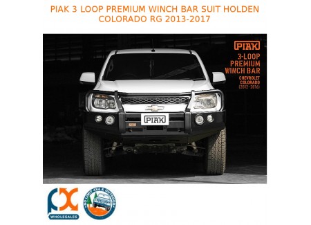 Piak 3 Loop Premium Winch Bar - Fits Holden Colorado Rg 2013-2017