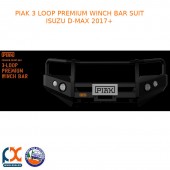 PIAK 3 LOOP PREMIUM WINCH BAR FITS MITSUBISHI TRITON MQ 2015+