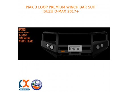 Piak 3 Loop Premium Winch Bar Fits Mitsubishi Triton Mq 2015+