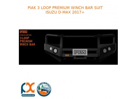 Piak 3 Loop Premium Winch Bar Fits Isuzu D-max 2017+