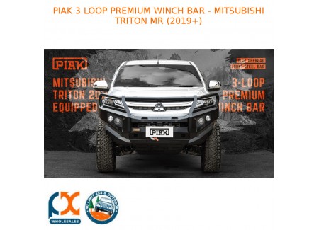 Piak 3 Loop Premium Winch Bar Fits - Mitsubishi Triton Mr (2019+)