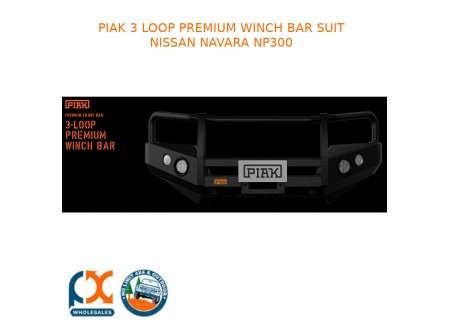 Piak 3 Loop Premium Winch Bar Fits Nissan Navara Np300