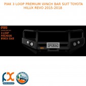 PIAK 3 LOOP PREMIUM WINCH BAR FITS TOYOTA HILUX REVO 2011-2015