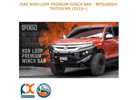 Piak Non Loop Premium Winch Bar Fits - Mitsubishi Triton Mr (2019+)