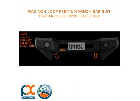 Piak Non Loop Premium Winch Bar Fits Toyota Hilux Revo 2015-2018