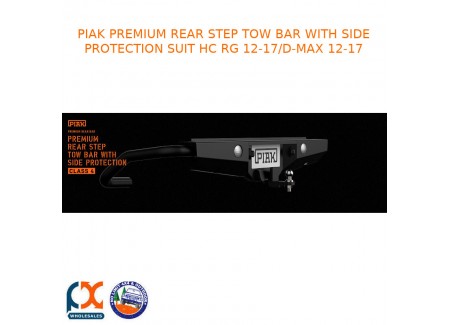 Piak Premium Rear Step Tow Bar With Side Protection Fits Hc Rg 12-17/d-max 12-17