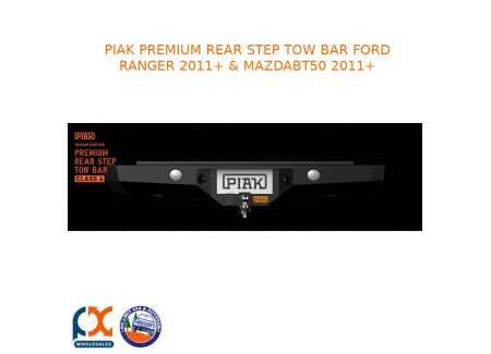 Piak Premium Rear Step Tow Bar Fits Ford Ranger 2011+ & Mazda Bt50 2011+