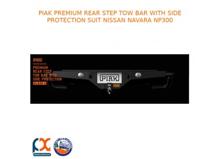 Piak Premium Rear Step Tow Bar With Side Protection Fits Nissan Navara Np300