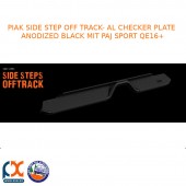 PIAK SIDE STEP OFFTRACK AL CHECKER PLATE BLACK FITS MITSUBISHI PAJ SPORT QE 16+