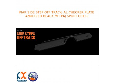 Piak Side Step Offtrack Al Checker Plate Black Fits Mitsubishi Paj Sport Qe 16+