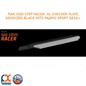 PIAK SIDE STEP RACER AL CHECKER PLATE BLACK FITS MITSUBISHI PAJERO SPORT QE 16+