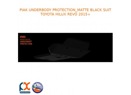 Piak Underbody Protection_matte Black Fits Toyota Hilux Revo 2015+