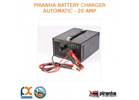 Piranha Battery Charger Automatic - 20 Amp