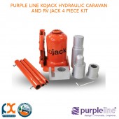 PURPLE LINE KOJACK HYDRAULIC CARAVAN AND RV JACK 4 PIECE KIT