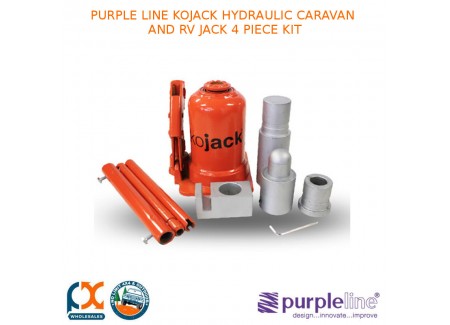 Purple Line Kojack Hydraulic Caravan And Rv Jack 4 Piece Kit