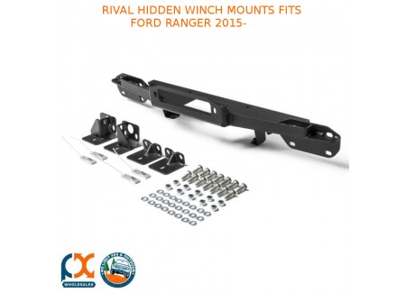 Rival Hidden Winch Mounts Fits Ford Ranger 2015-