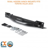 RIVAL HIDDEN WINCH MOUNTS FITS TOYOTA HILUX 2015-