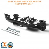 RIVAL HIDDEN WINCH MOUNTS FITS ISUZU D-MAX 2017-