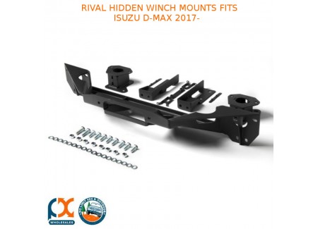 Rival Hidden Winch Mounts Fits Isuzu D-max 2017-