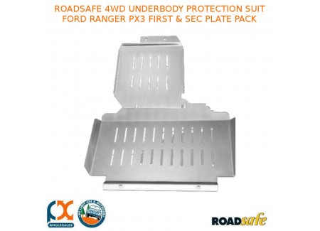 Roadsafe 4wd Underbody Protection Fits Ford Ranger Px3 First & Sec Plate Pack