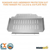 ROADSAFE 4WD UNDERBODY PROTECTION FITS FORD RANGER PX3 1st,2nd & 3rd PLATE PACK