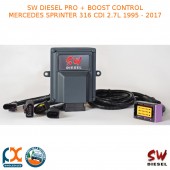 SW DIESEL HIGH PERFORMANCE DIESEL CHIPS PRO + BOOST CONTROL MERCEDES SPRINTER 316 CDI 2.7L 1995 - 2017