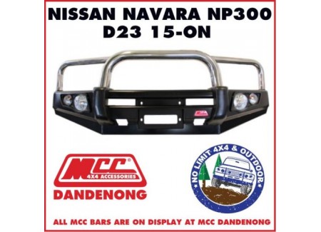 Mcc Bull Bar S/s Fits Navara Np300 15 - On D23 022-03 Adr / Arb Tjm / Bullbar